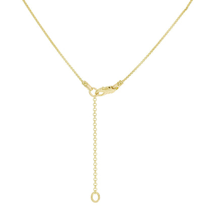 Exclusive John Hardy 18K Yellow Gold & Diamond Bamboo Hoop Pendant Necklace — Back View