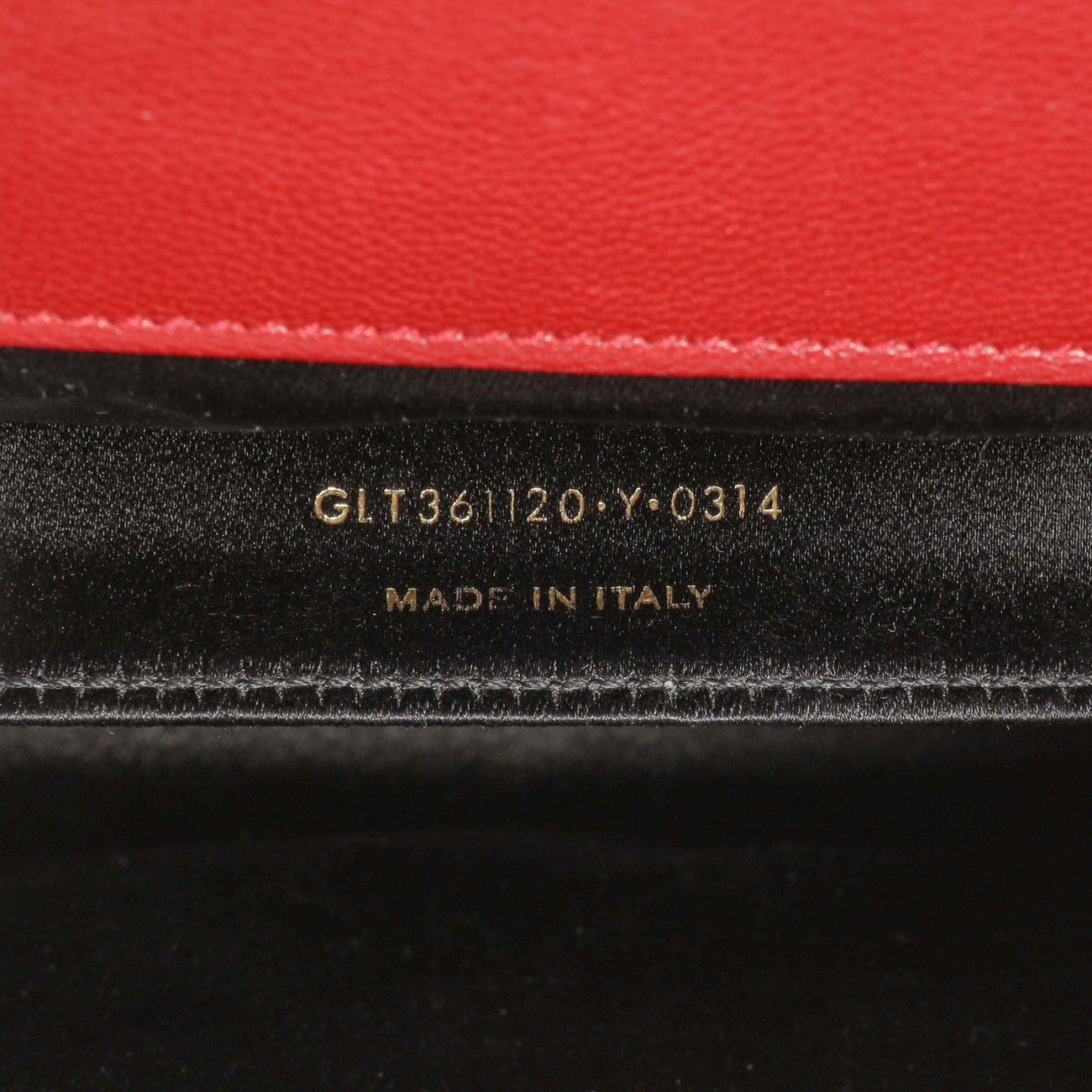Exclusive Saint Laurent Red Calfskin Monogram Belle de Jour Clutch — Lifestyle View