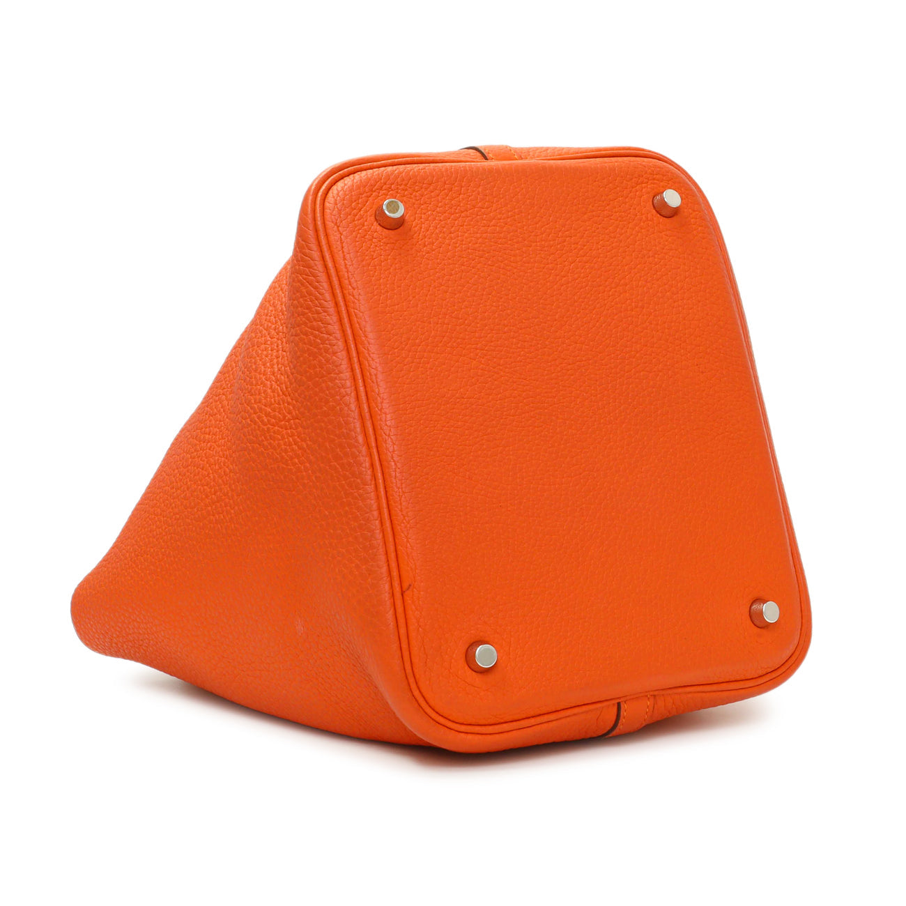 Exclusive Hermes Orange Clemence Picotin Lock 22 — Back View