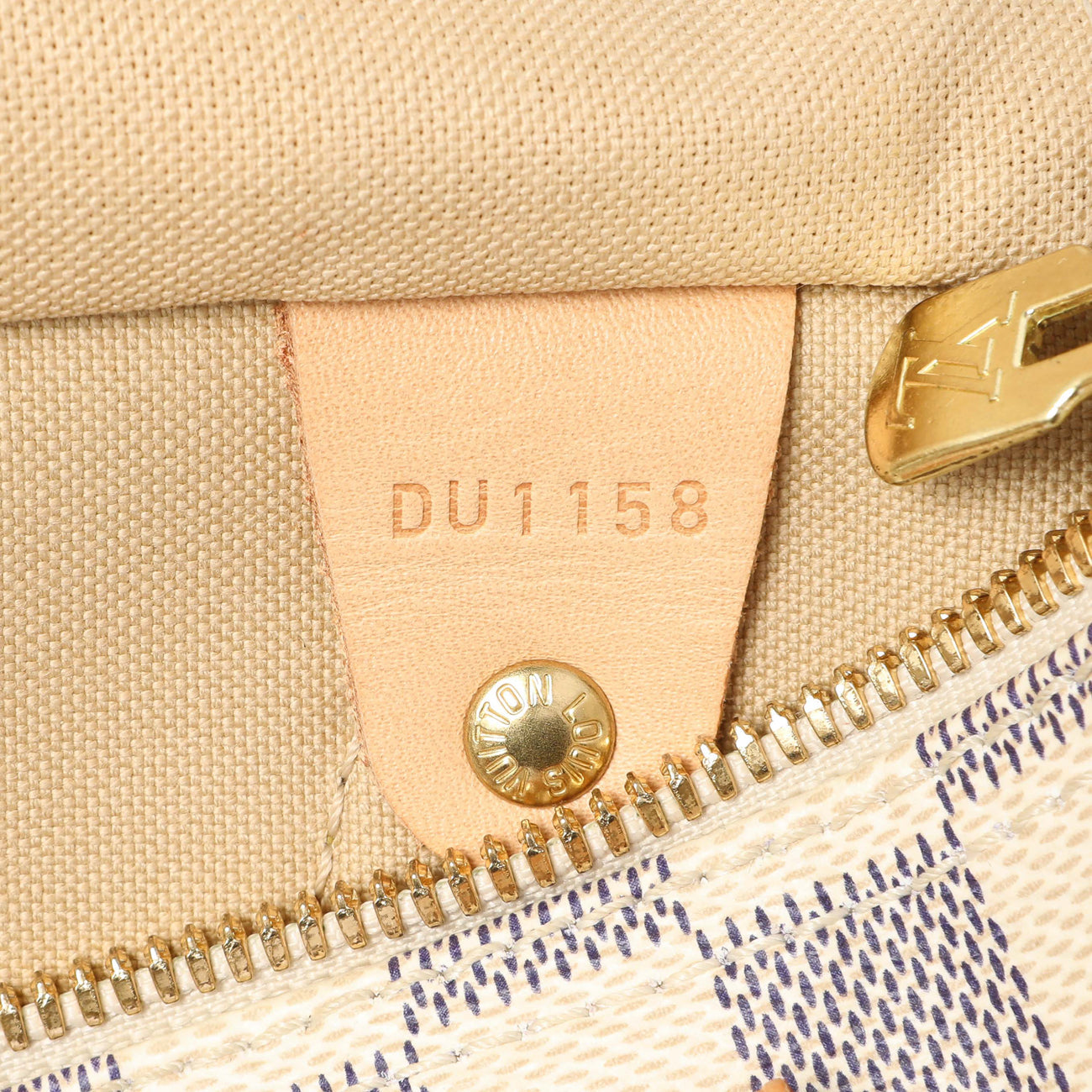 Exclusive Louis Vuitton Damier Azur Speedy Bandouliere 25 — Top View
