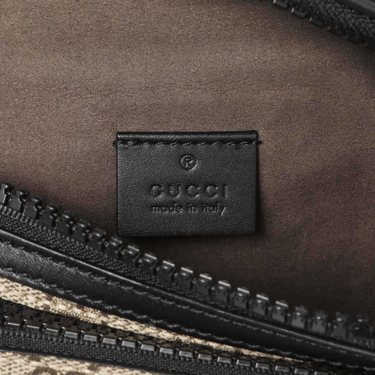Exclusive Gucci GG Supreme Monogram Belt Bag — Detail View