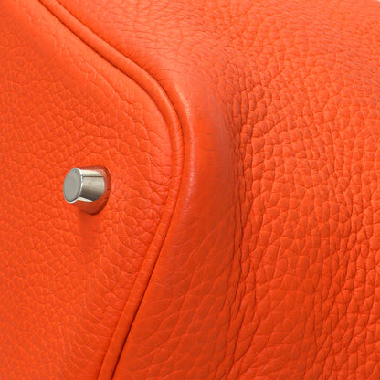 Exclusive Hermes Orange Clemence Picotin Lock 22 — Alternate View 7