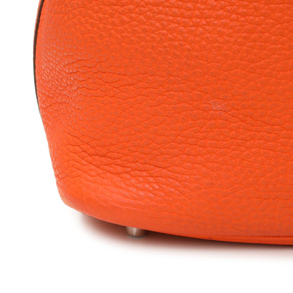 Exclusive Hermes Orange Clemence Picotin Lock 22 — Alternate View 11