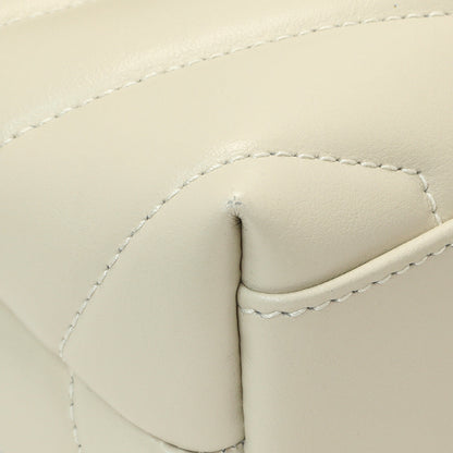 Exclusive Saint Laurent Ivory Calfskin Monogram Toy Loulou Crossbody — Top View