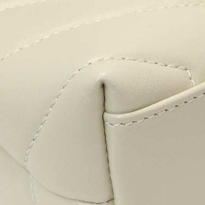 Exclusive Saint Laurent Ivory Calfskin Monogram Toy Loulou Crossbody — Lifestyle View