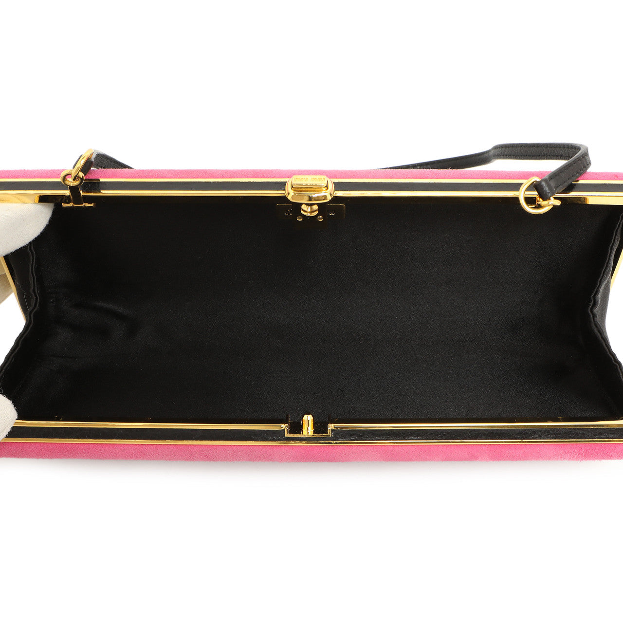 Exclusive Miu Miu Striped Suede Box  Clutch — Alternate View 9