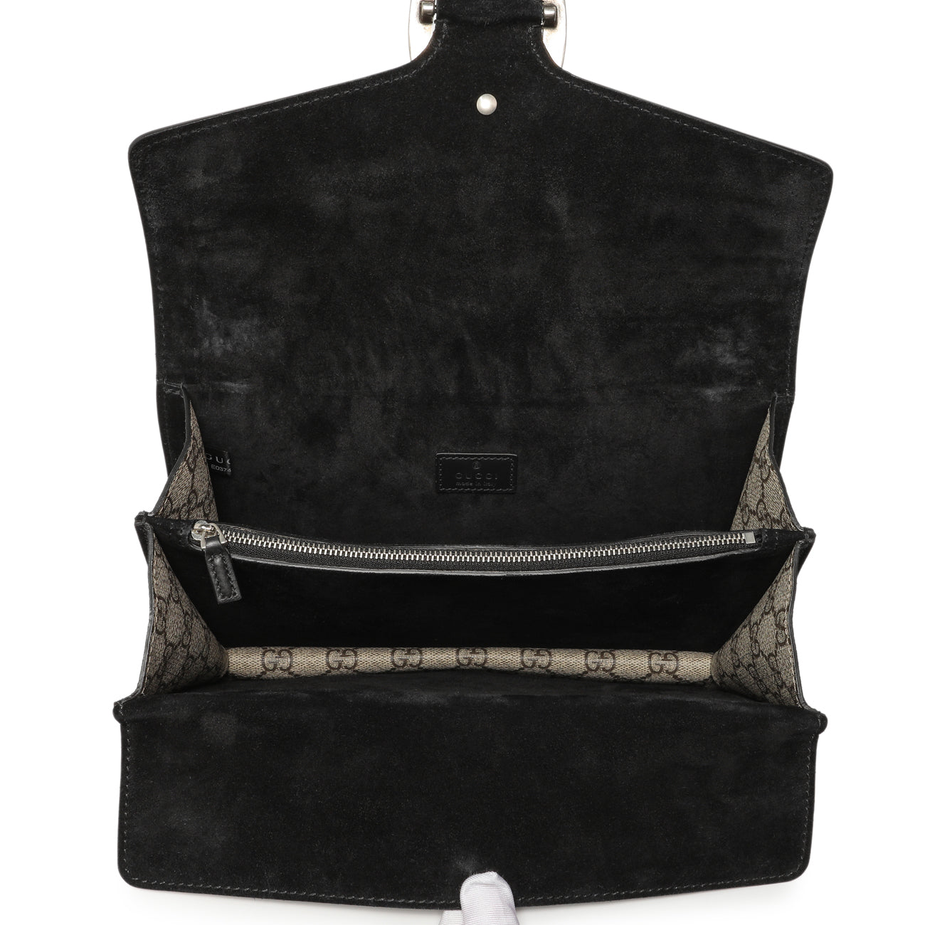 Exclusive Gucci GG Supreme Monogram Small Dionysus Shoulder Bag — Top View