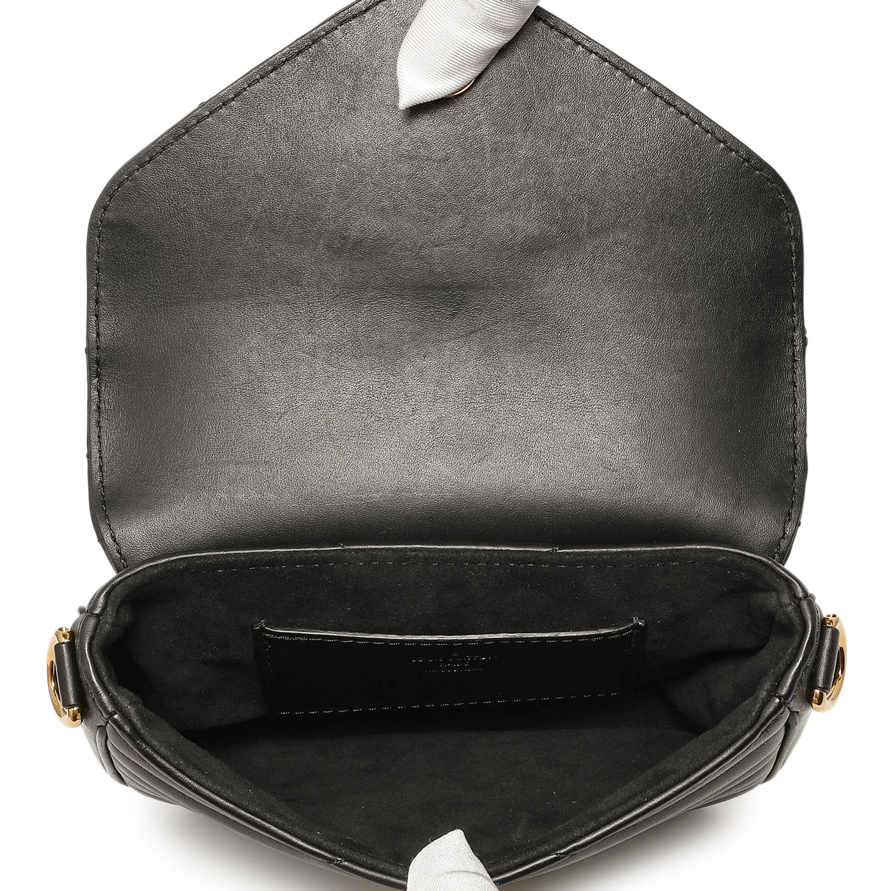 Exclusive Louis Vuitton Black Calfskin New Wave Multi Pochette — Top View
