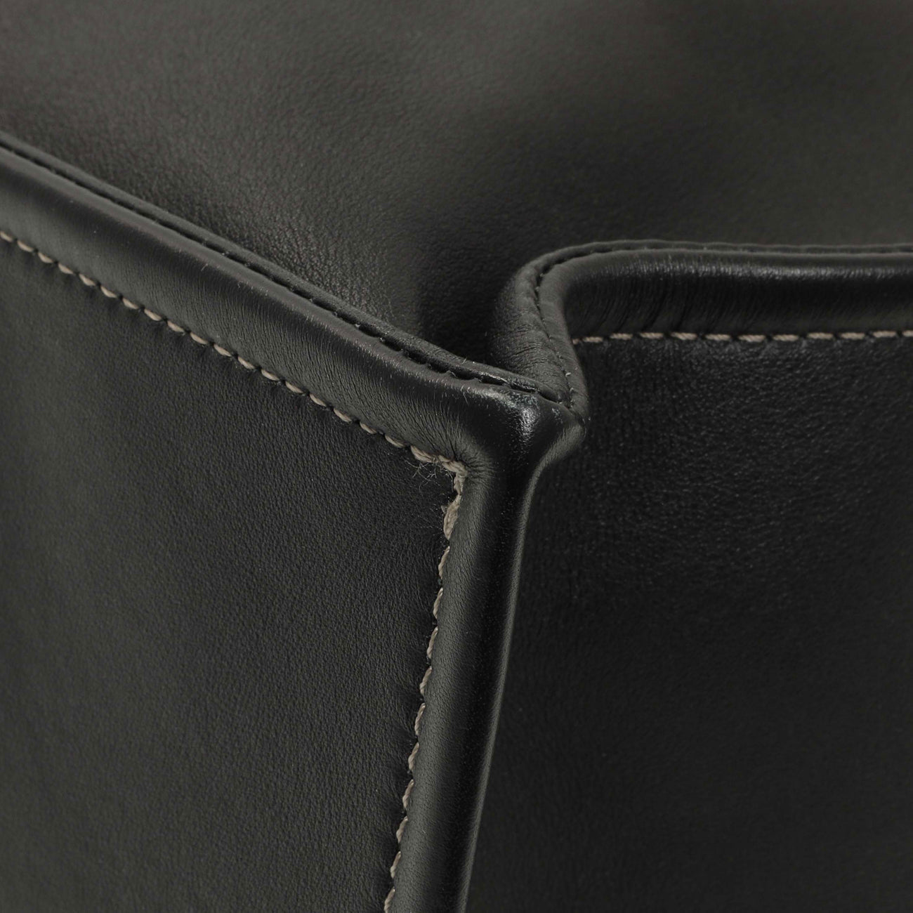 Exclusive Chanel Metallic Gold Black Goatskin Boy Shopping Tote — Detail View