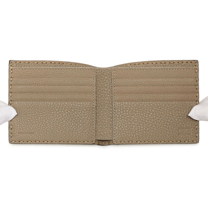 Exclusive Fendi Taupe Selleria Bifold Wallet — Top View