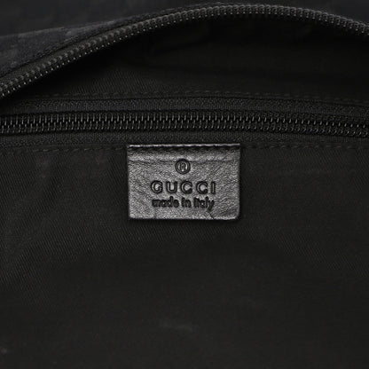 Exclusive Gucci Black Monogram Perforated Flat Messenger — Alternate View 8