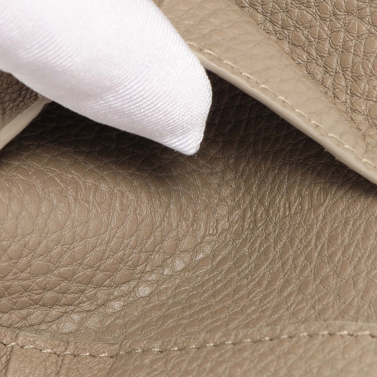 Exclusive Fendi Taupe Selleria Bifold Wallet — Lifestyle View