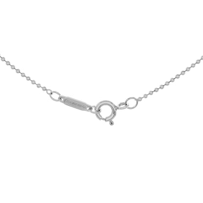 Exclusive Tiffany & Co. Sterling Silver Diamond Small Daisy Key Pendant — Back View