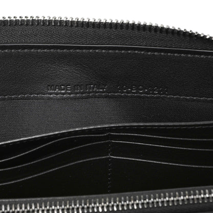 Exclusive Christian Dior Black CD Diamond Canvas Zipped Long Wallet — Lifestyle View