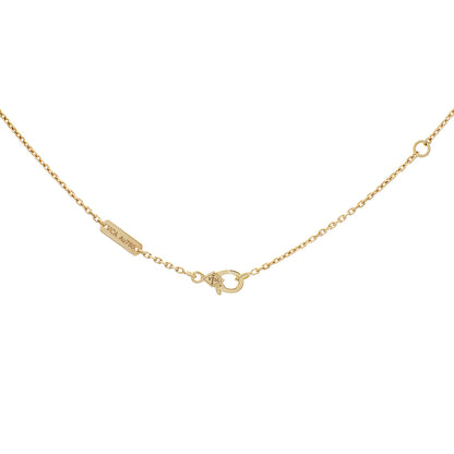 Exclusive Van Cleef & Arpels 18K Yellow Gold & Onyx Vintage Alhambra Pendant — Side View