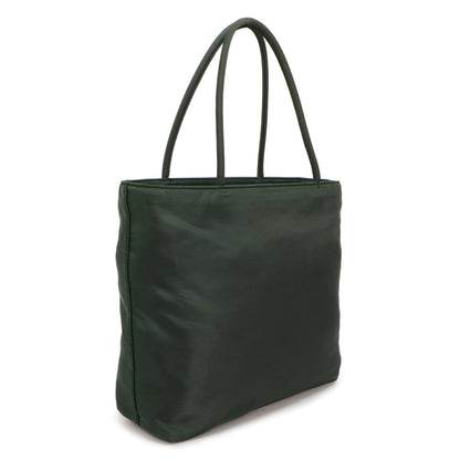 Exclusive Prada Green Tessuto Nylon City Tote — Side View