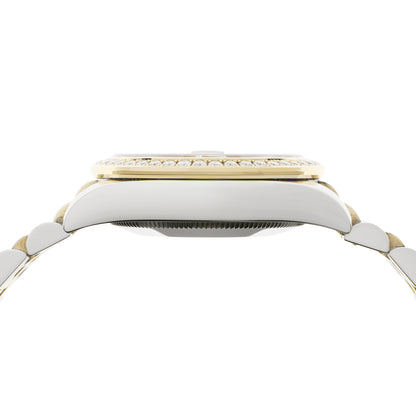 Exclusive Rolex Stainless Steel 18K Yellow Gold Diamond Datejust 31 178383 — Back View