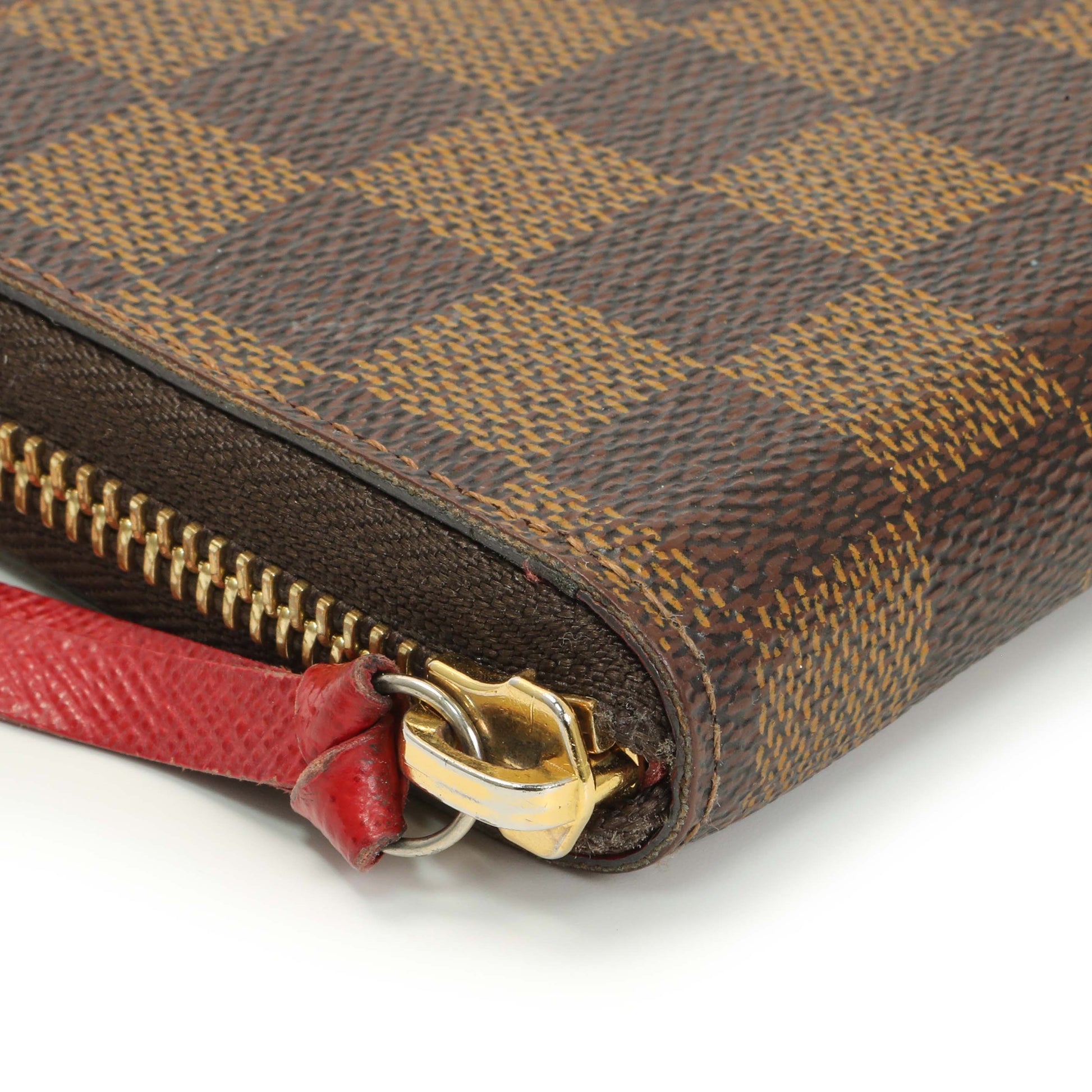 Exclusive Louis Vuitton Damier Ebene Clemence Wallet — Top View