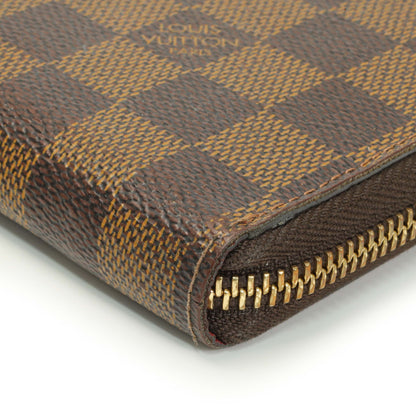 Exclusive Louis Vuitton Damier Ebene Clemence Wallet — Detail View