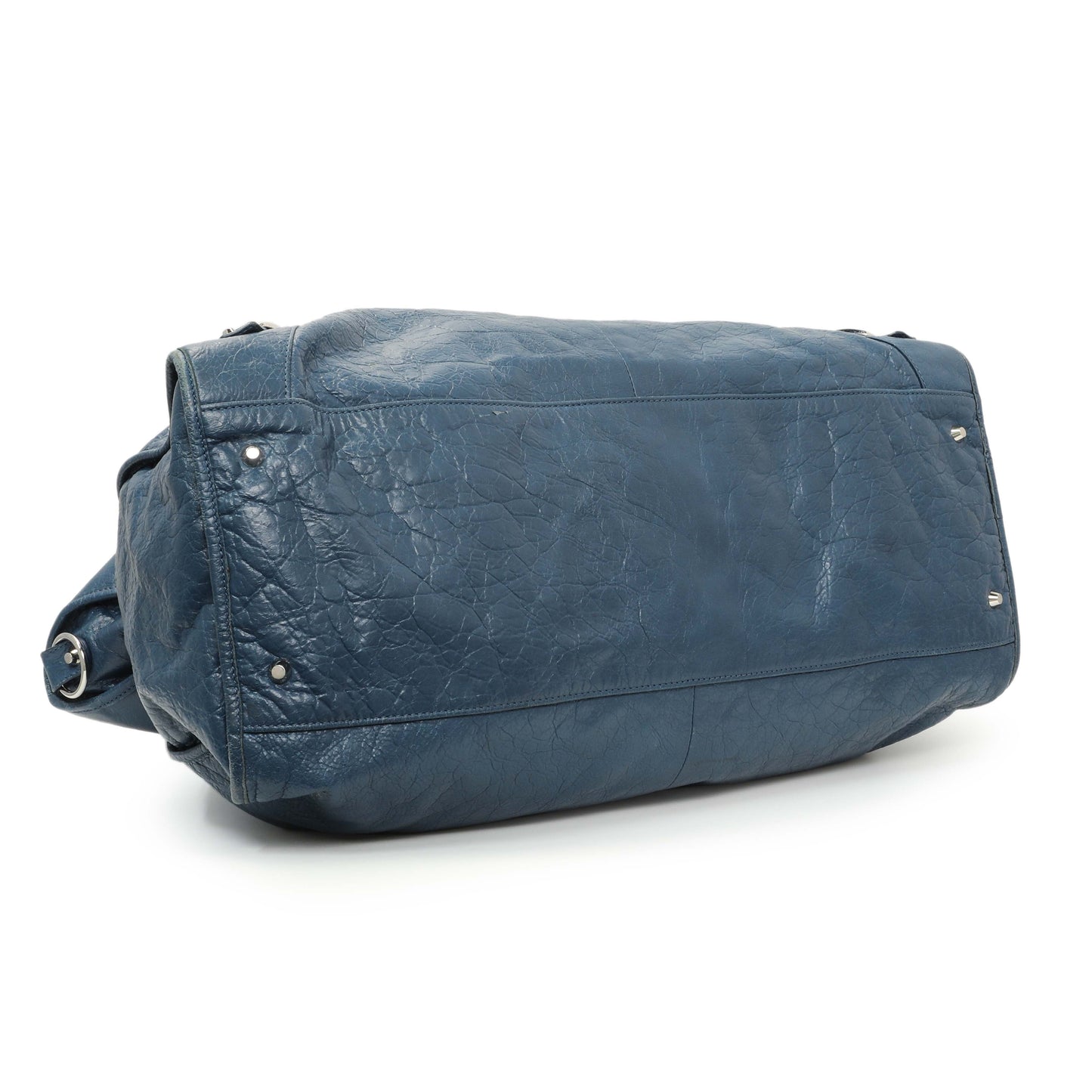 Exclusive Balenciaga Bleu Profond Lambskin Classic Hardware XL City — Back View