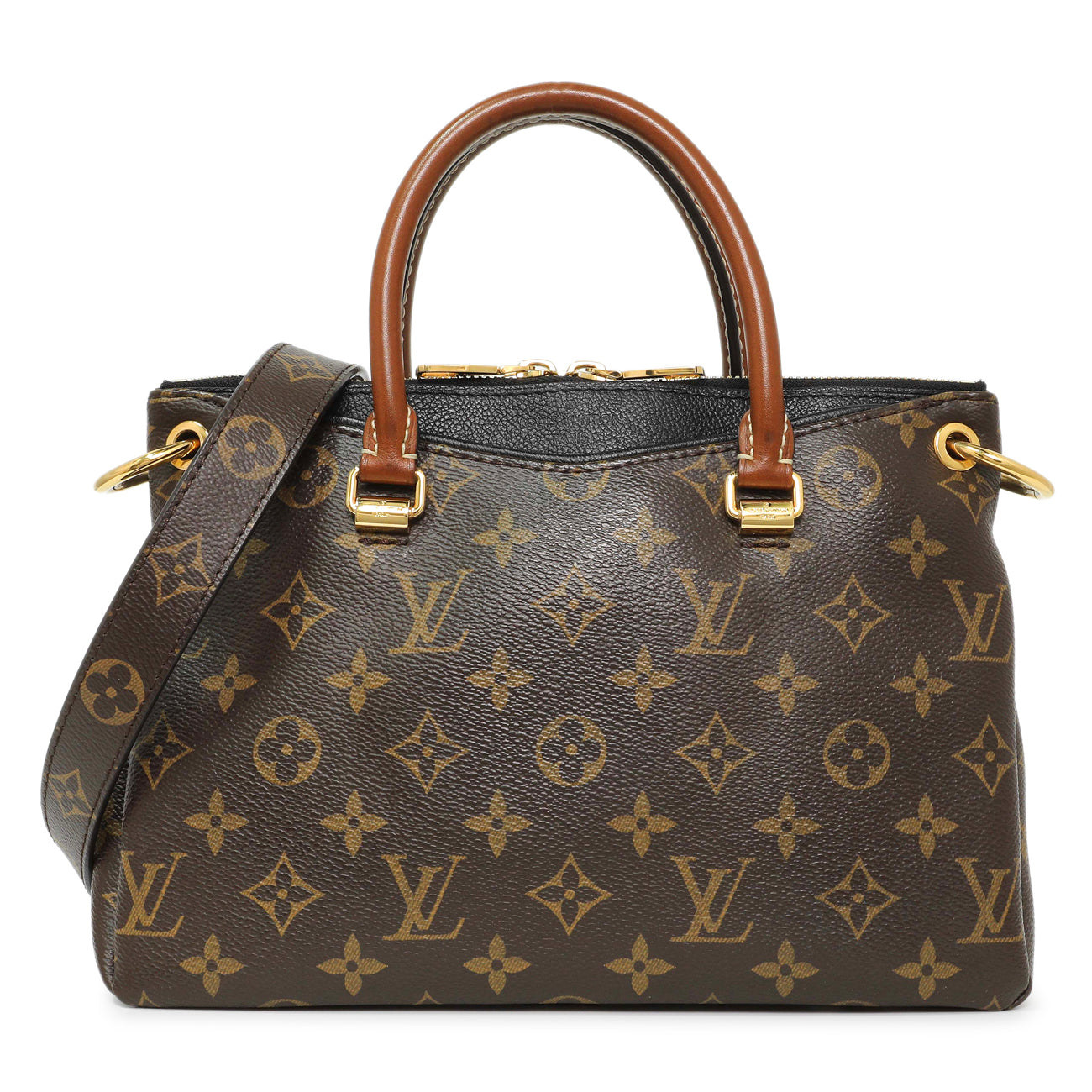 Exclusive Louis Vuitton Monogram Noir Pallas BB — Front View