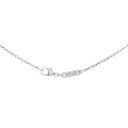 Exclusive Chopard 18K White Gold Diamond Very Chopard Pendant — Top View