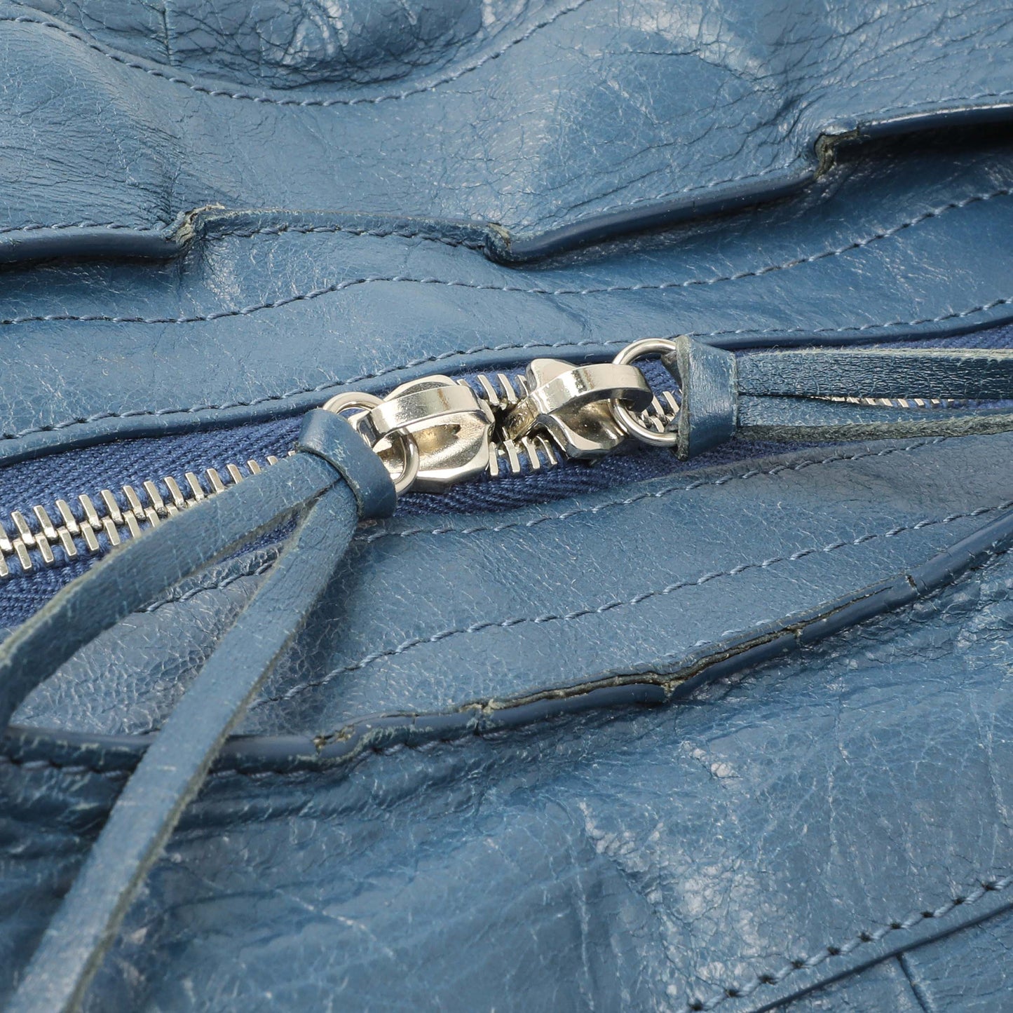Exclusive Balenciaga Bleu Profond Lambskin Classic Hardware XL City — Alternate View 11