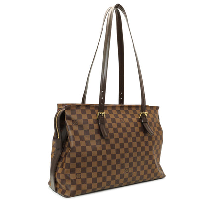 Exclusive Louis Vuitton Damier Ebene Chelsea Tote — Side View
