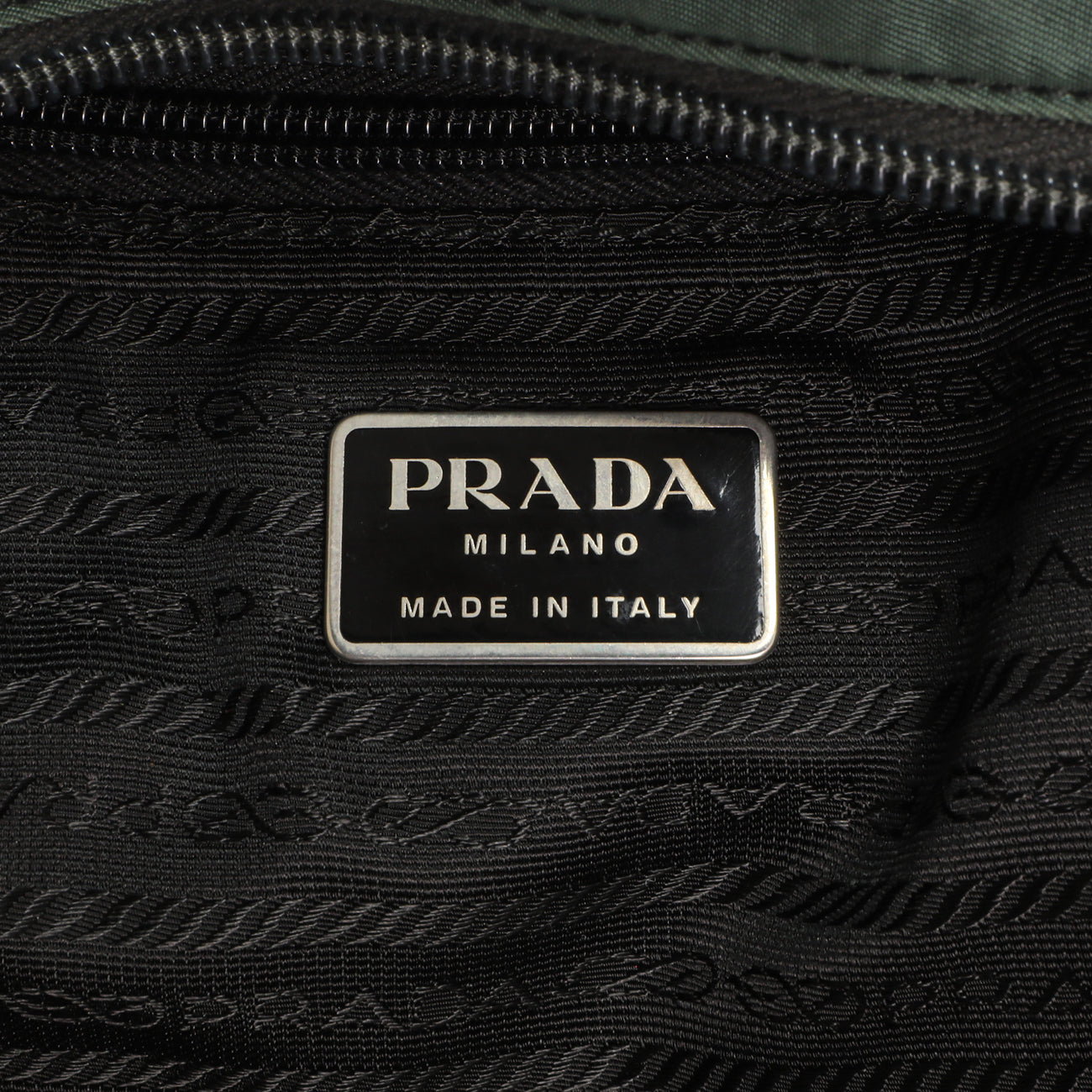 Exclusive Prada Green Tessuto Nylon City Tote — Alternate View 9
