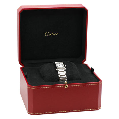 Exclusive Cartier Stainless Steel Tank Must Small Quartz WSTA0051 — Detail View