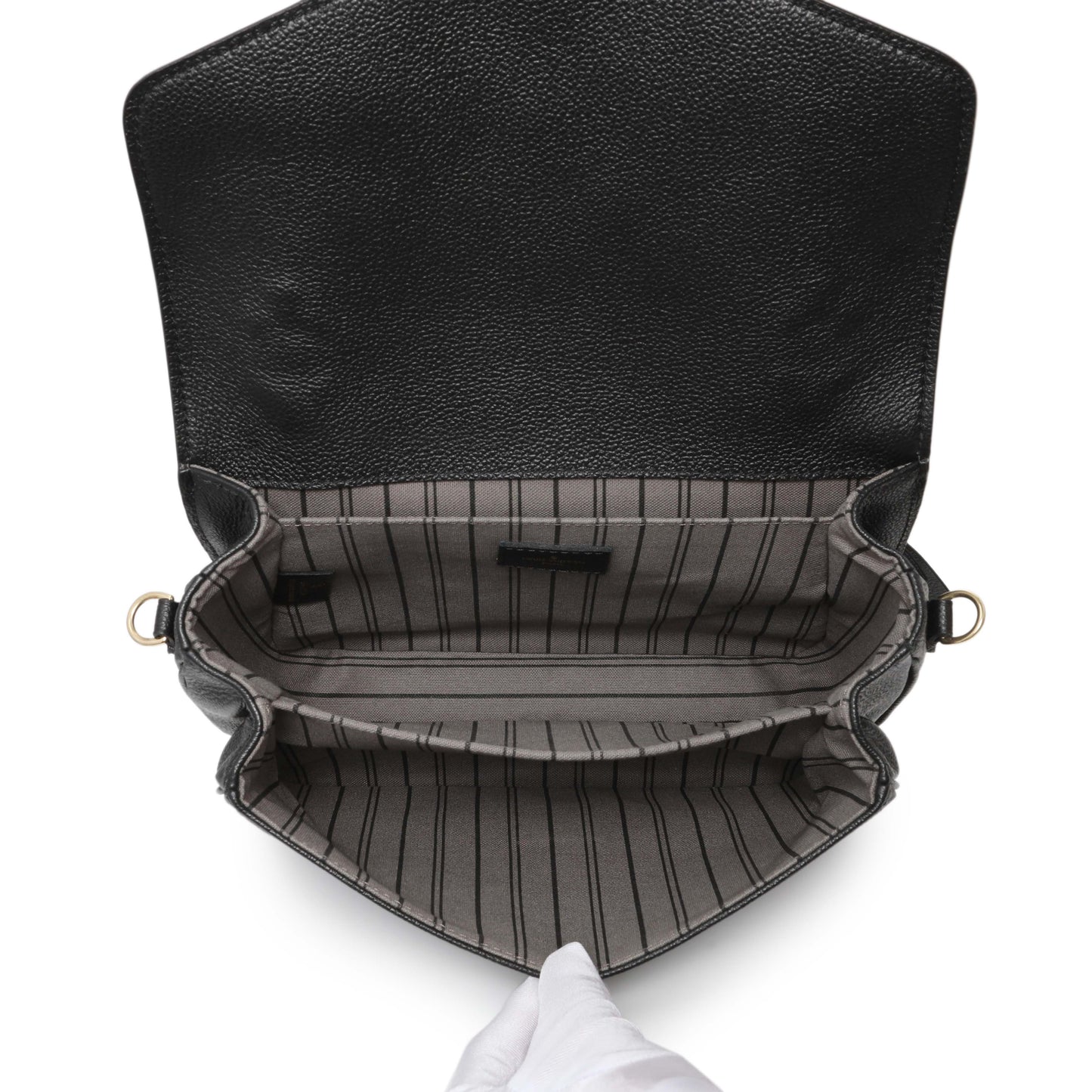 Exclusive Louis Vuitton Black Empreinte Pochette Metis — Alternate View 8