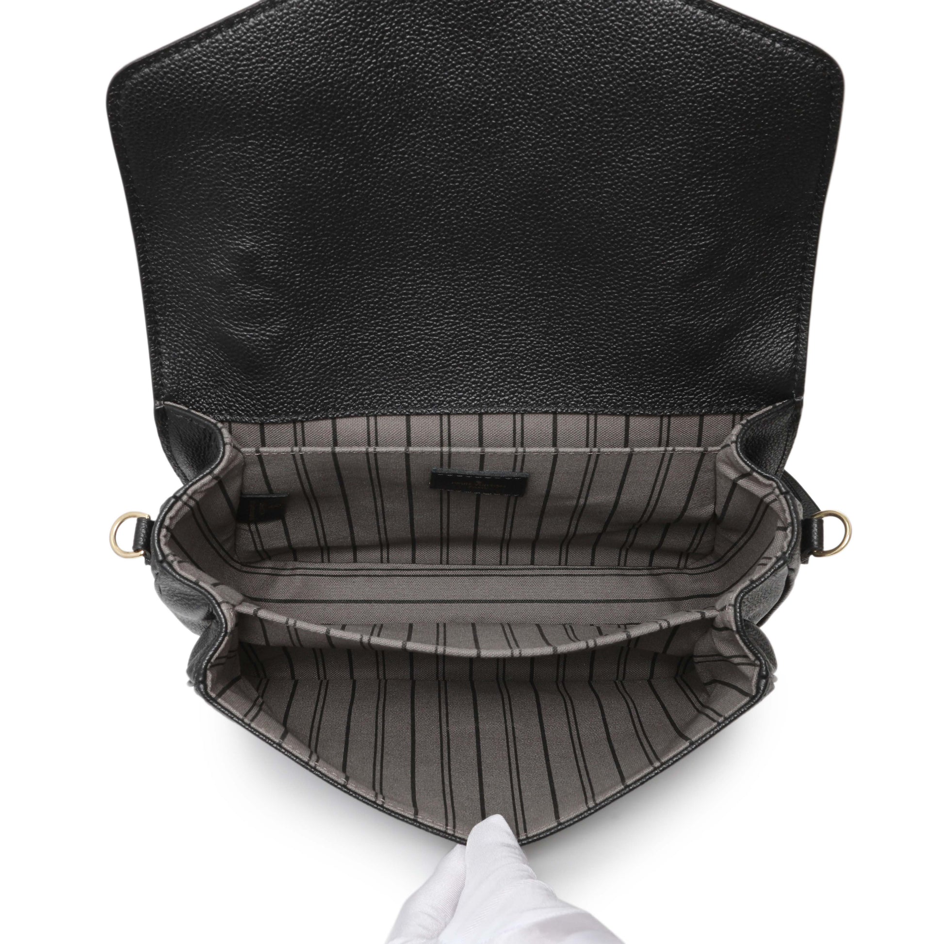 Exclusive Louis Vuitton Black Empreinte Pochette Metis — Alternate View 8