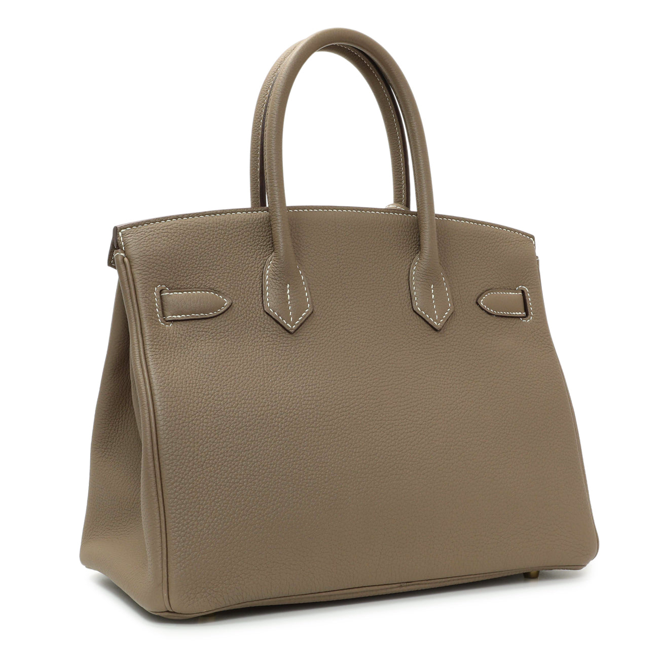 Exclusive Hermes Etoupe Togo Birkin 30 — Side View