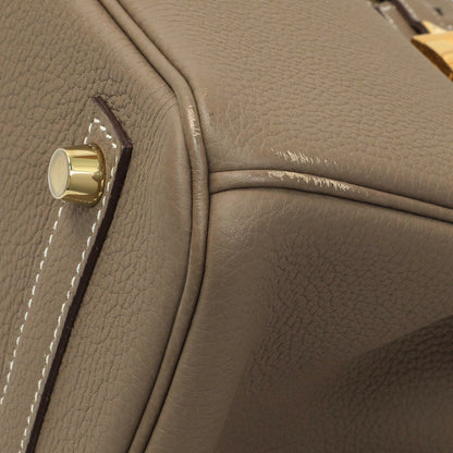 Exclusive Hermes Etoupe Togo Birkin 30 — Detail View