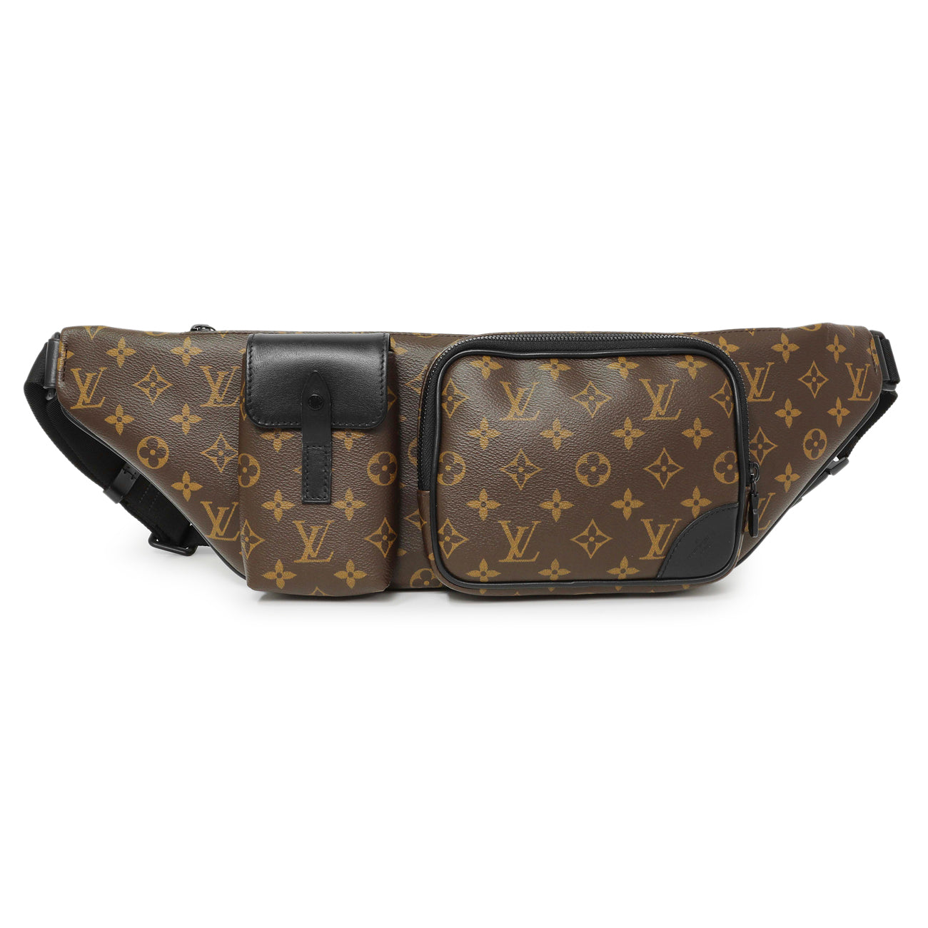 Exclusive Louis Vuitton Monogram Macassar Christopher Bumbag — Front View