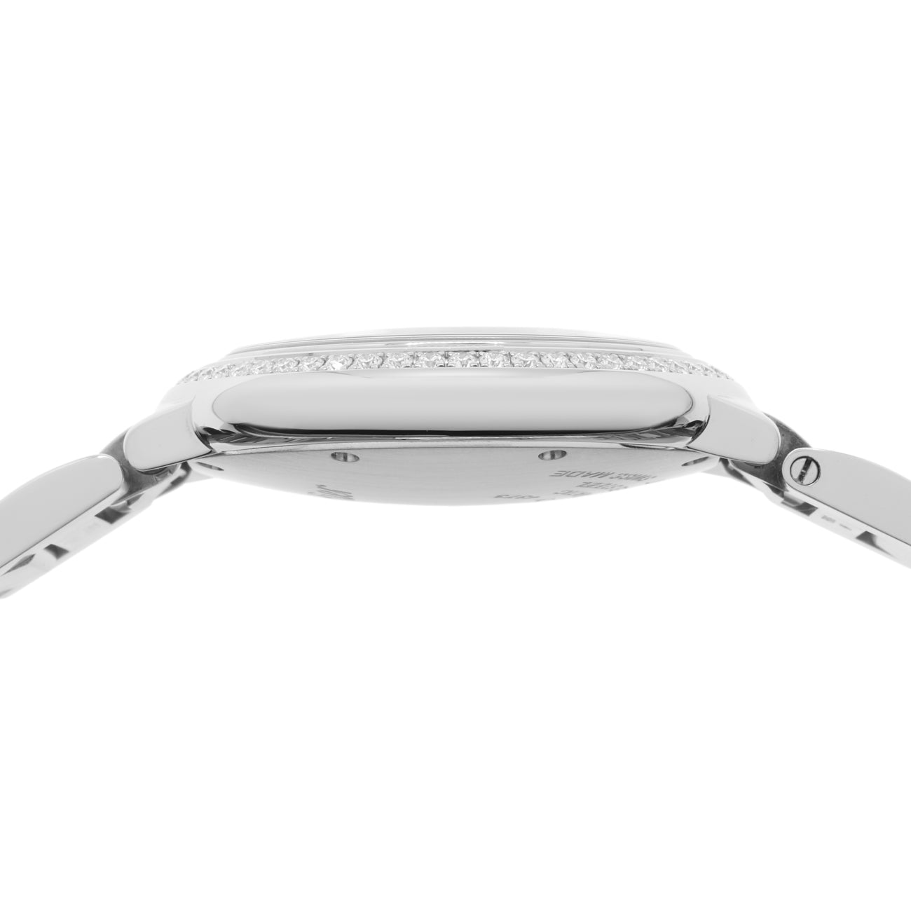 Exclusive Cartier Stainless Steel Diamond Ballon Bleu 33mm Automatic W4BB0023 — Back View