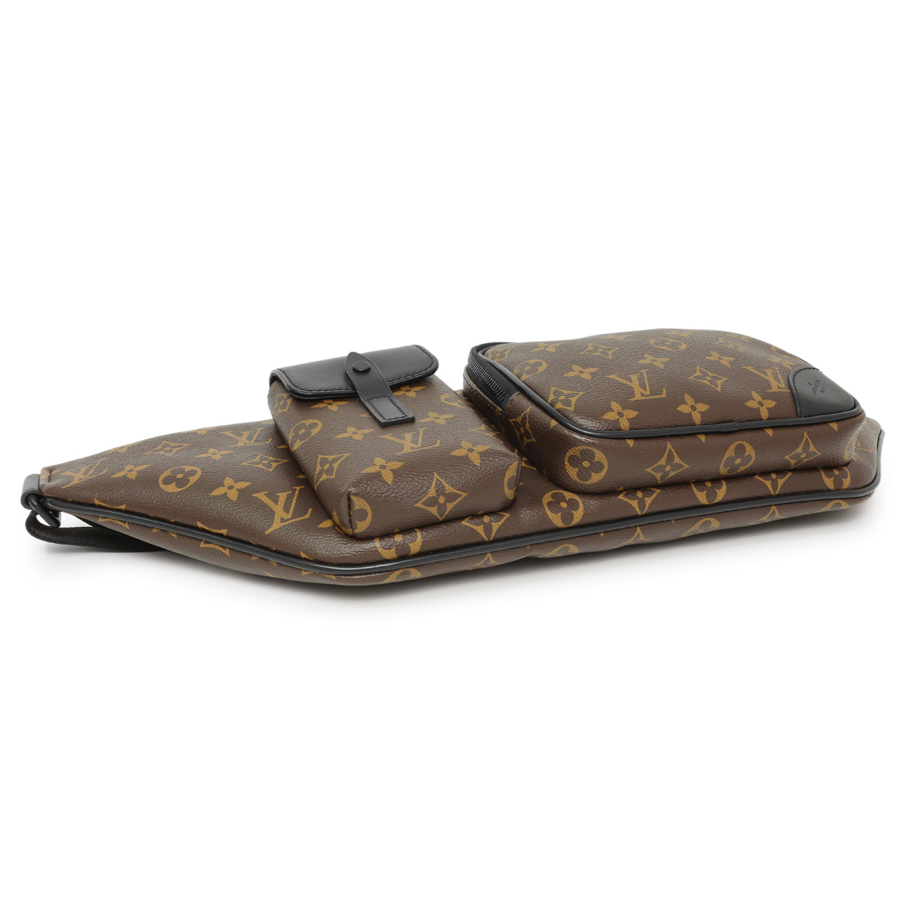 Exclusive Louis Vuitton Monogram Macassar Christopher Bumbag — Back View