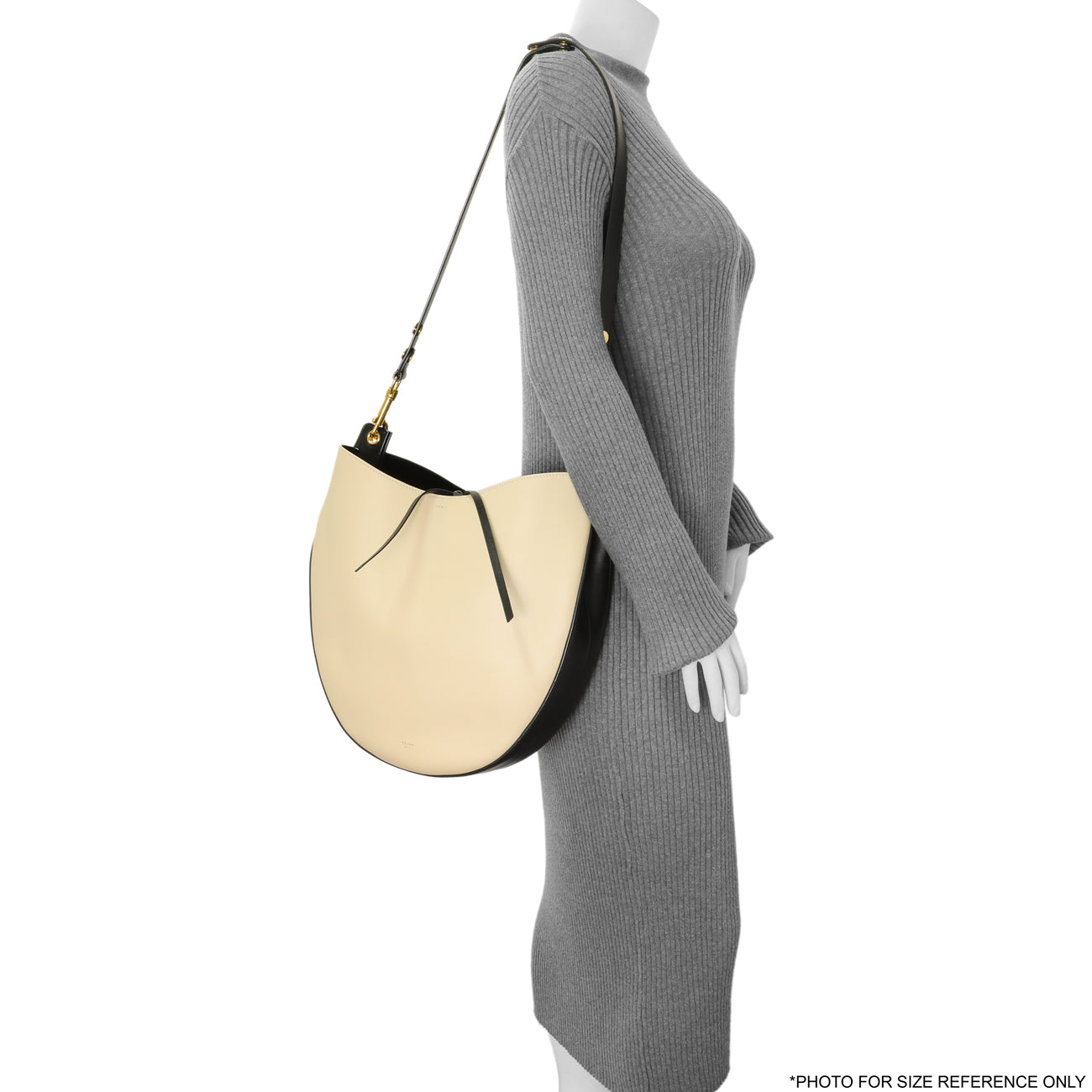 Exclusive Celine Beige Smooth Calfskin Medium Hobo — Alternate View 8