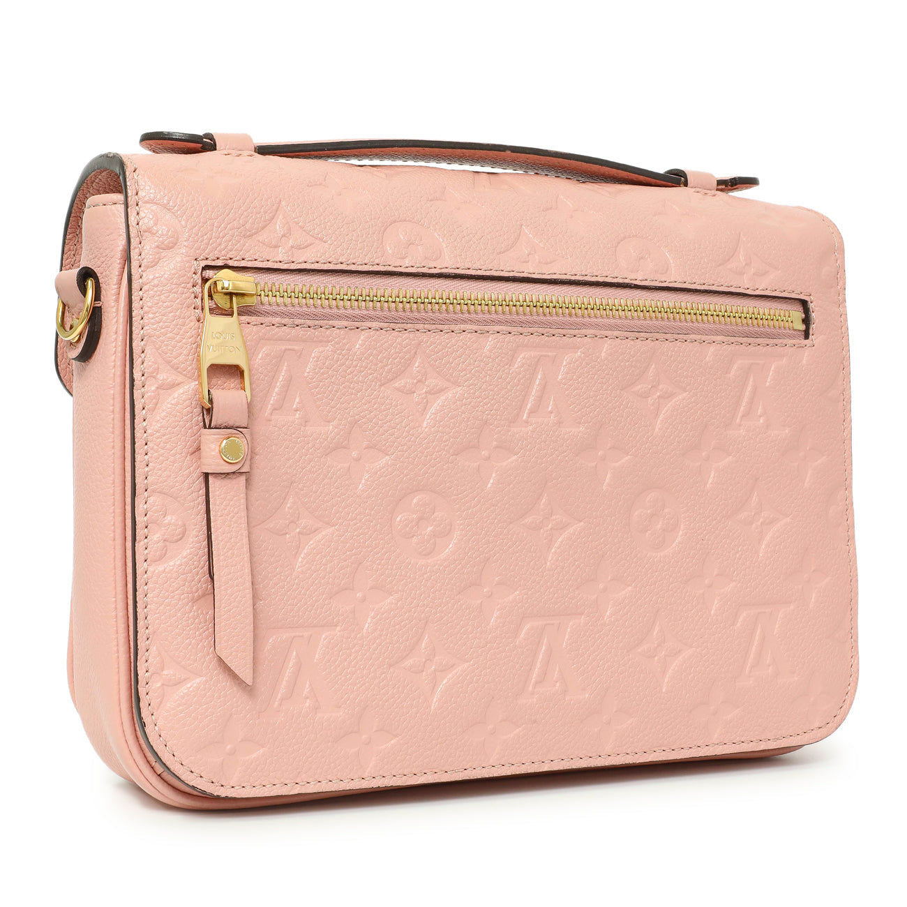 Exclusive Louis Vuitton Rose Poudre Empreinte Pochette Metis — Side View