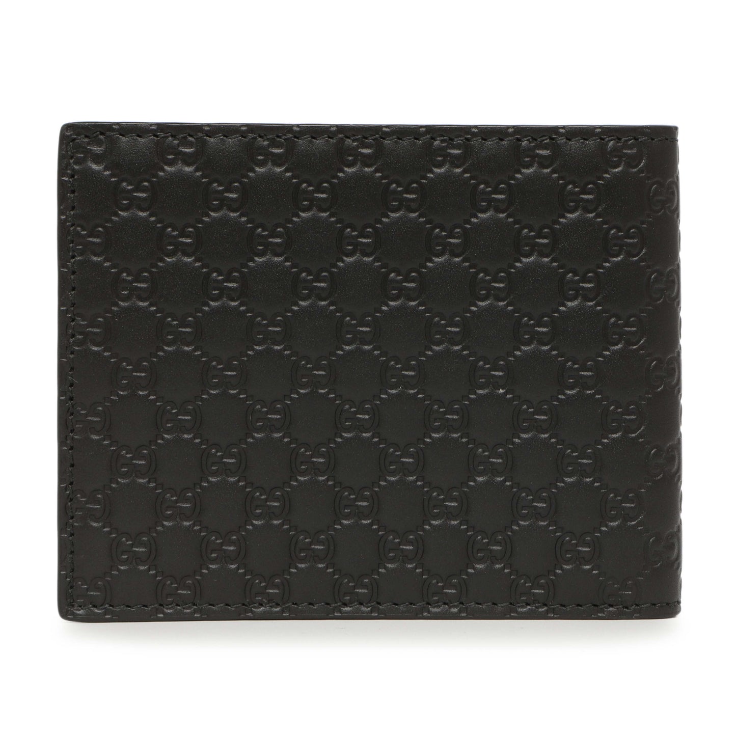 Exclusive Gucci Black Microguccissima Bi-Fold Wallet — Side View