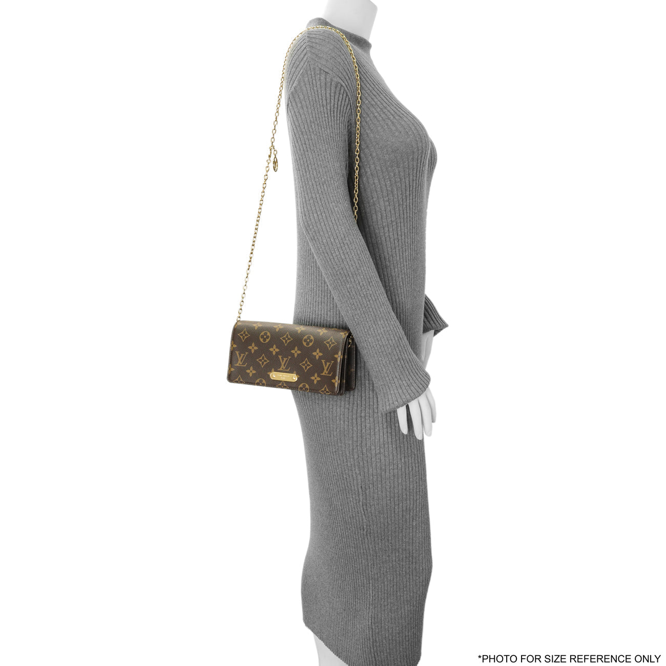 Exclusive Louis Vuitton Monogram Wallet On Chain Lily — Lifestyle View