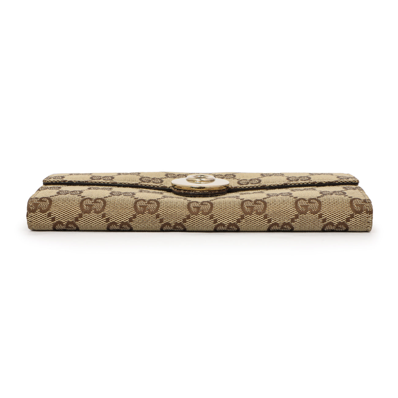 Exclusive Gucci Monogram Eclipse Continental Wallet — Back View