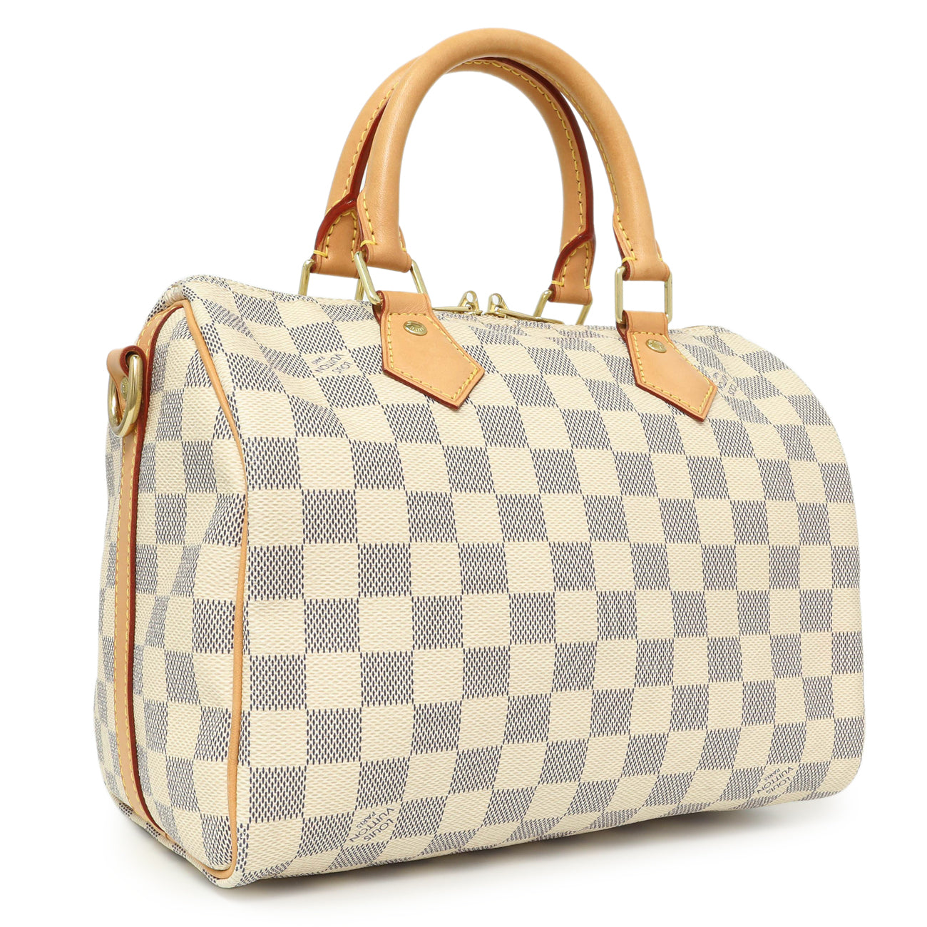 Exclusive Louis Vuitton Damier Azur Speedy Bandouliere 25 — Side View