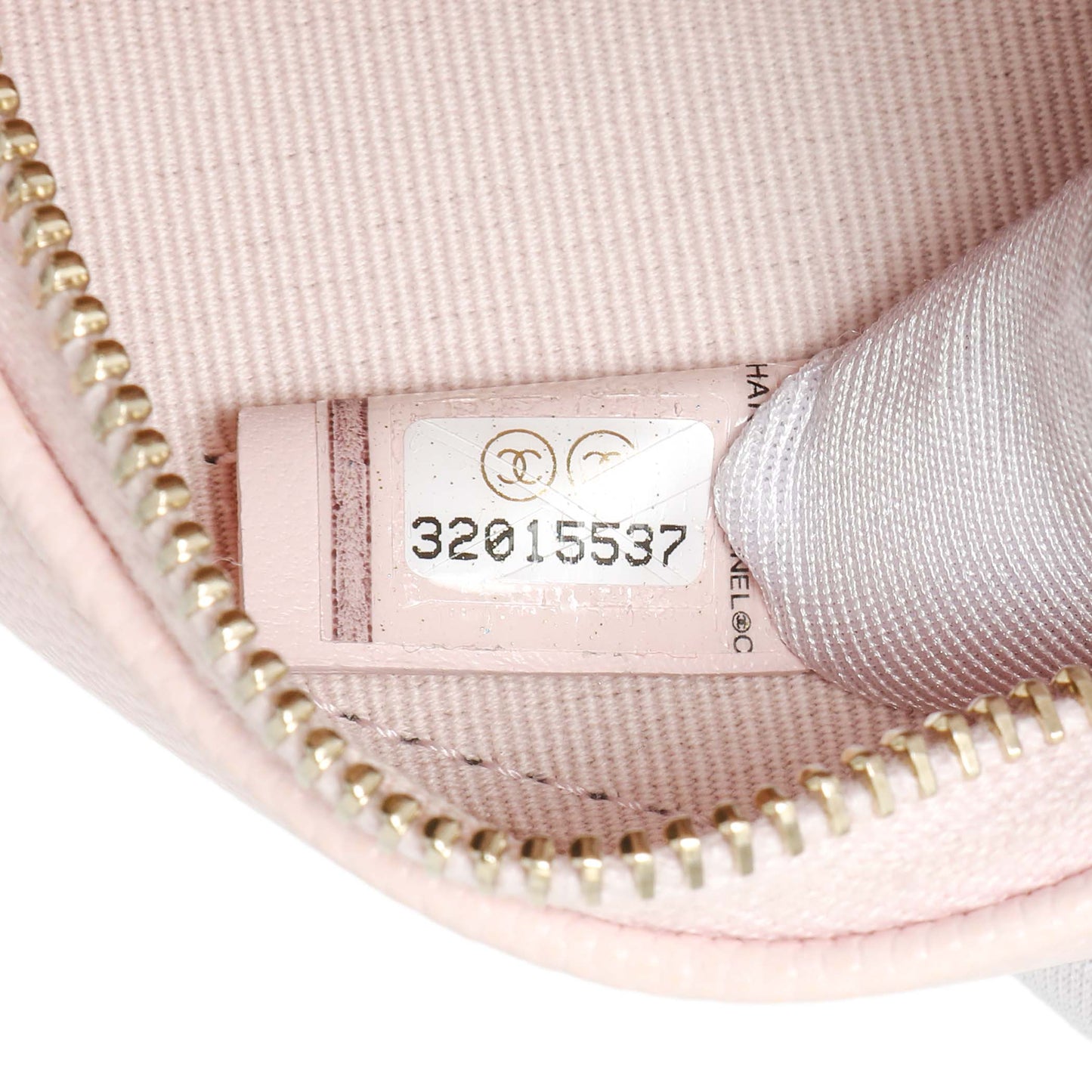 Exclusive Chanel Pink Quilted Caviar Round Clutch with Chain — Lifestyle View