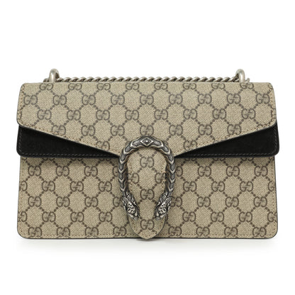 Exclusive Gucci GG Supreme Monogram Small Dionysus Shoulder Bag — Front View