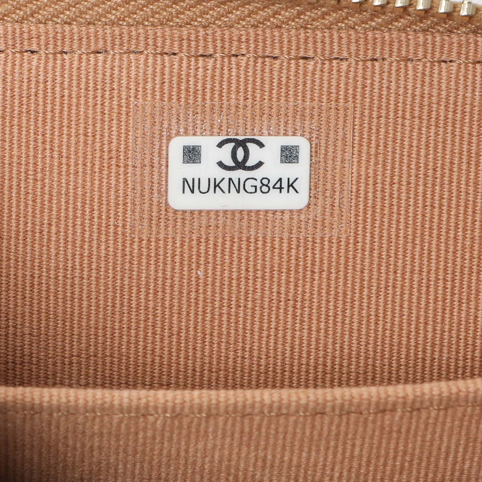 Exclusive Chanel Brown Quilted Lambskin 19 Zip Around Coin Purse — Lifestyle View