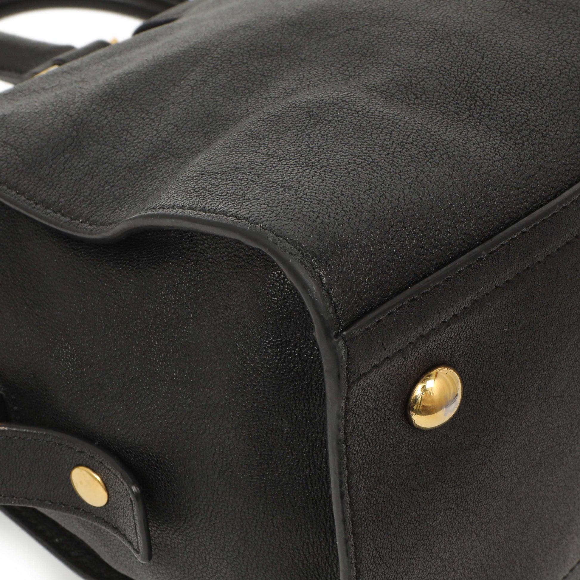 Exclusive Saint Laurent Black Sheepskin Small Cabas Chyc — Lifestyle View