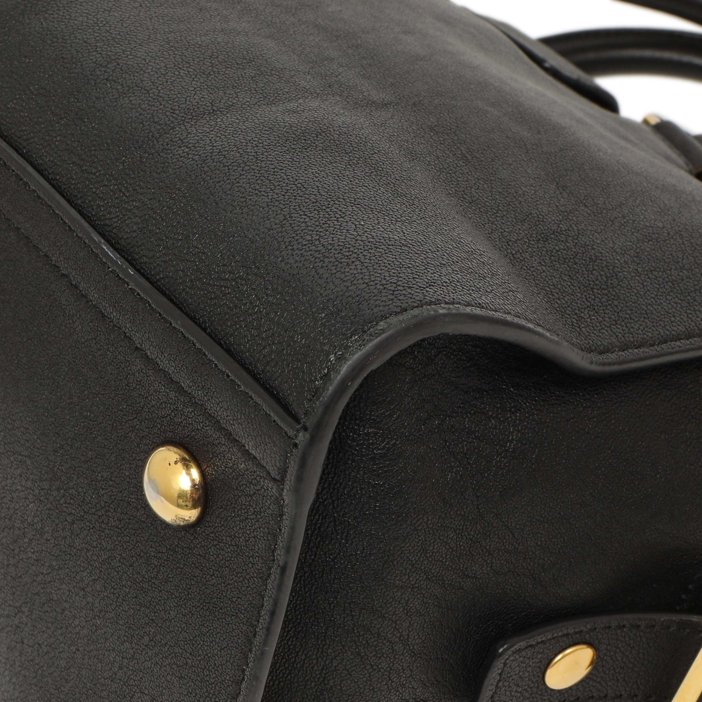 Exclusive Saint Laurent Black Sheepskin Small Cabas Chyc — Alternate View 7