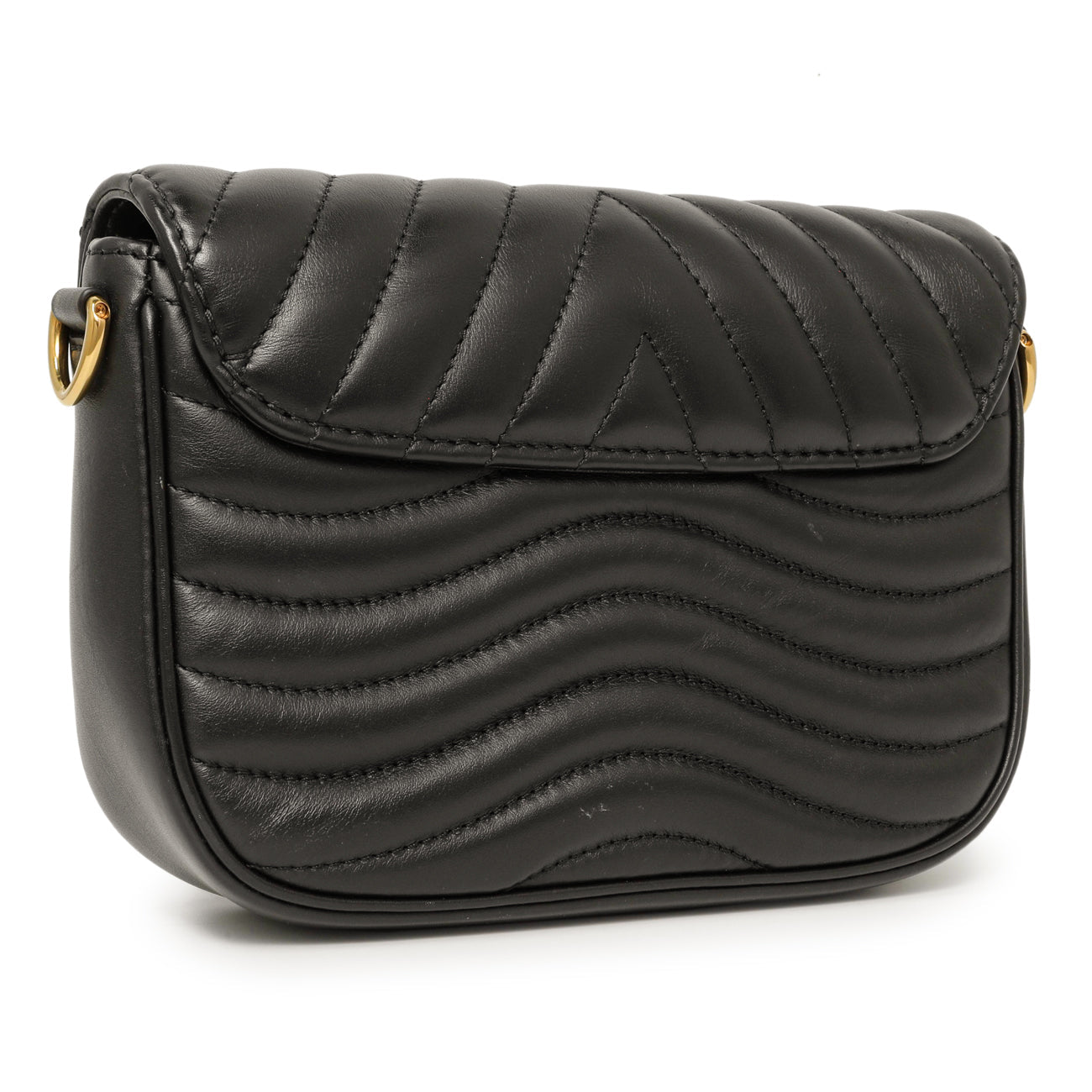 Exclusive Louis Vuitton Black Calfskin New Wave Multi Pochette — Side View