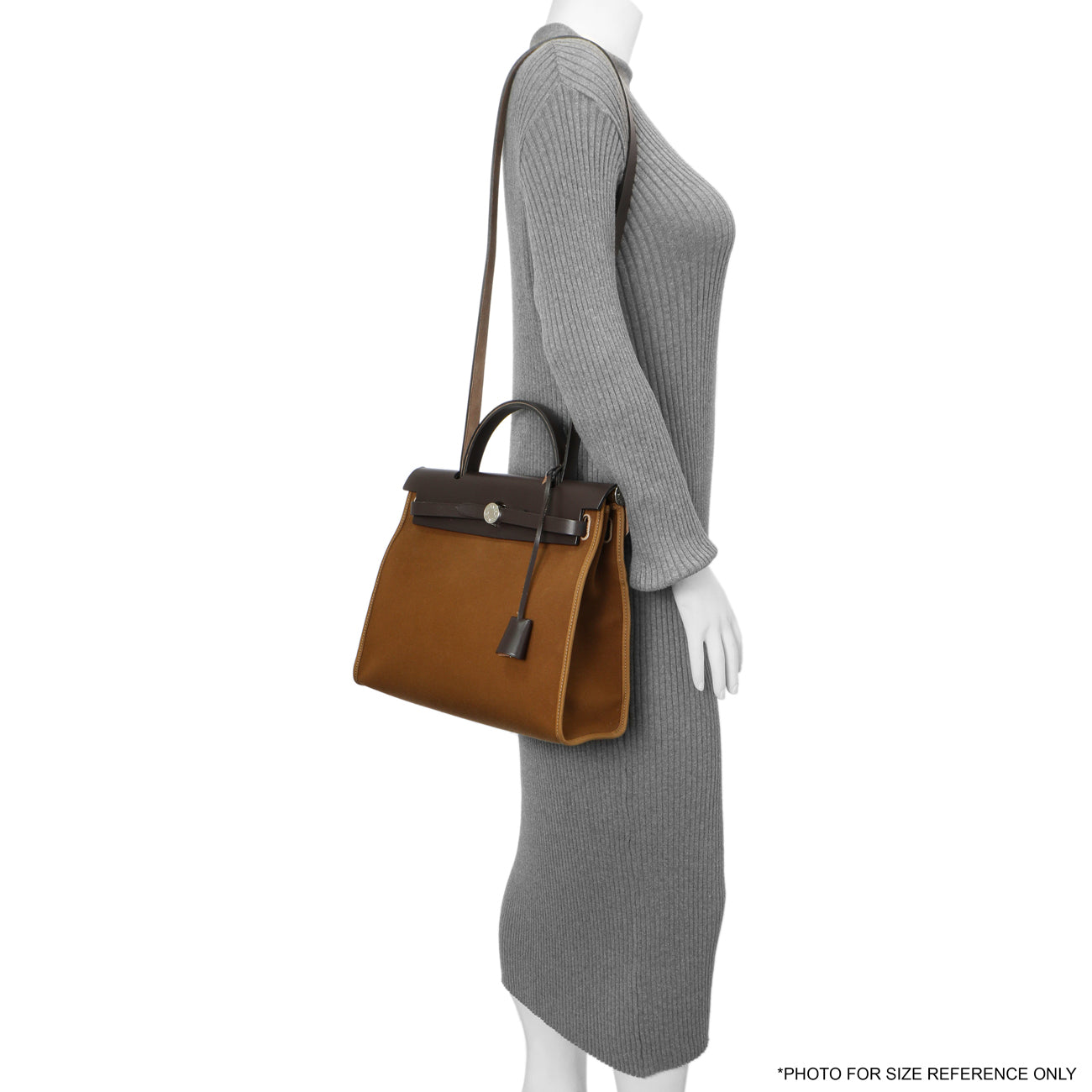 Exclusive Hermes Ebene Toile Herbag Zip 31 — Alternate View 13